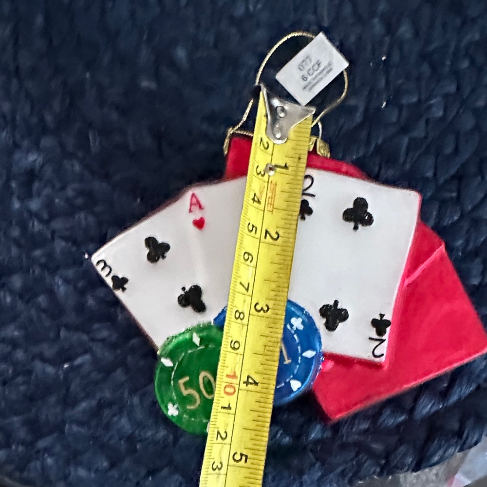 Playing Cards and Chips- ornament - Picture 4 of 4
